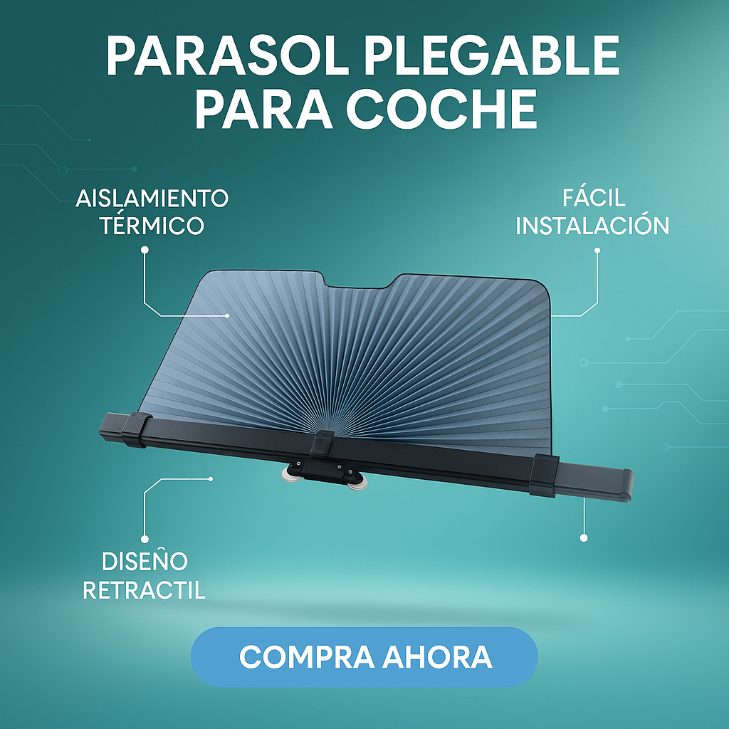UVShield Pro™ Parasol retráctil.