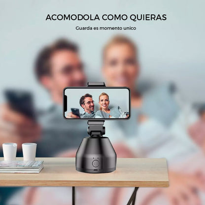 SmartOrbit™ Soporte celular con rotación 360°.
